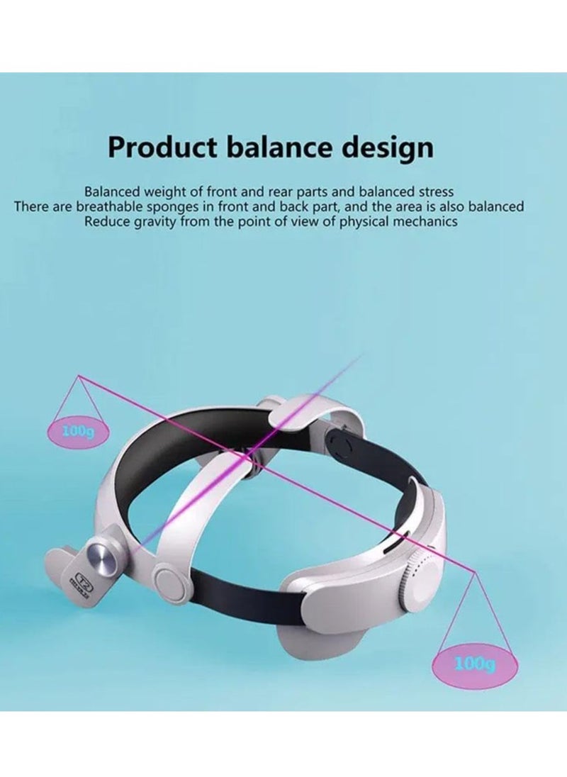 Generic FiiTVR Elite Headset for Oculus Quest 2 Comfortable Replaceable Adjustable Headset VR Accessories  - Image 2