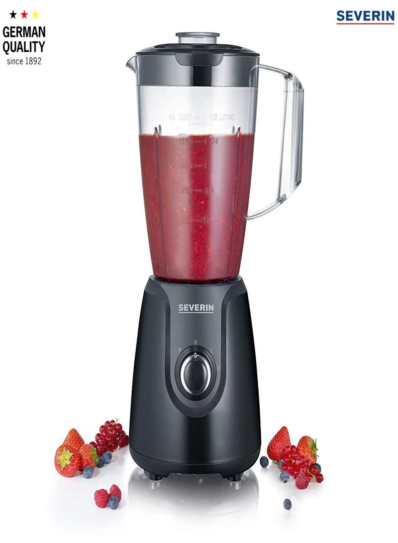 Severin,Jug Blender 1.5L with 600W of Power SM 3707, black - Image 1