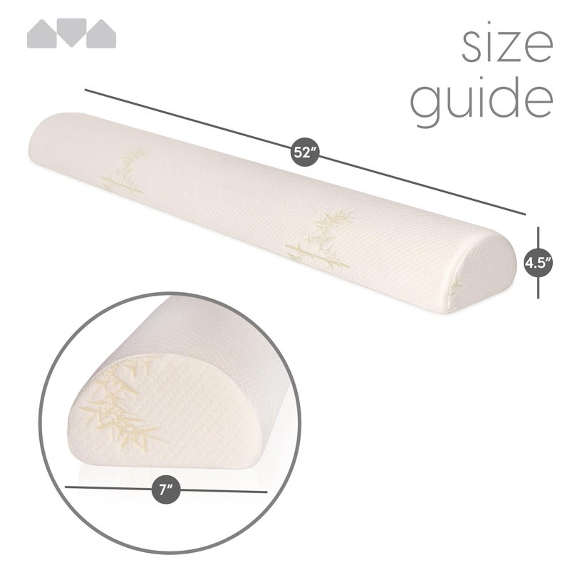 Milliard Bed Bumper Toddler Foam Bed Rail with Bamboo Washable Cover and Non-Slip Hypoallergenic Water Resistant, Kids, Adults and Seniors - Image 2