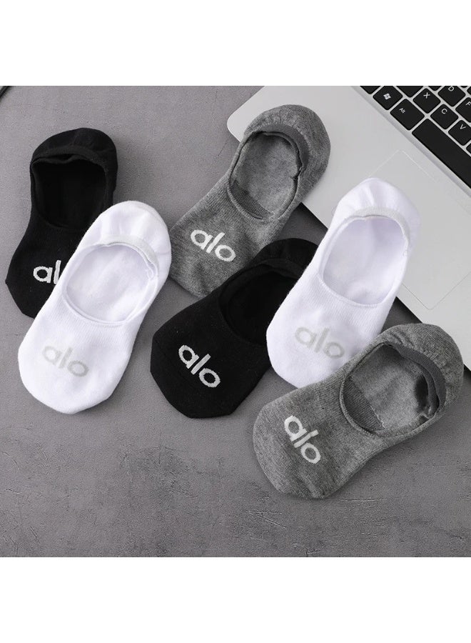 alo 3 pieces alo socks men's and women's sports and leisure cotton socks  - Image 2