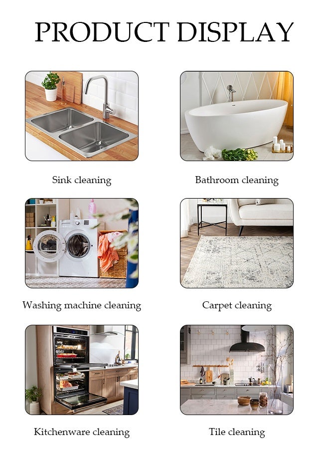 DUNISO Portable Handheld Steam Cleaner, Multifunctional High Temperature Pressurized Steam Cleaner，With Brush Head, Six Gears Can Be Adjusted，Anti Dry Burning Protection, Suitable For Kitchen, Air Conditioning, Refrigerator, Bathroom, Furniture - Image 5