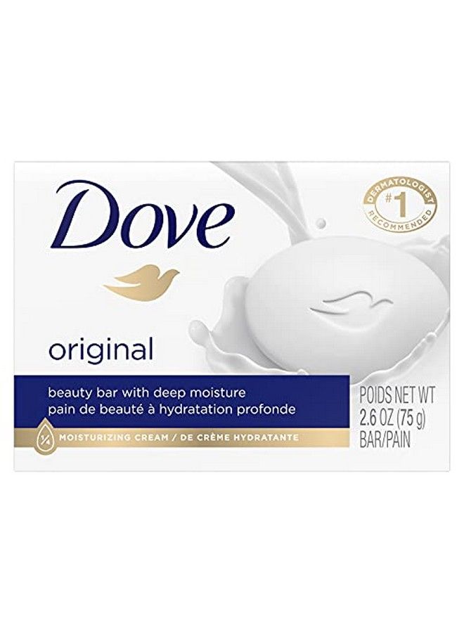 Dove Beauty Bar Gentle Skin Cleanser Moisturizing For Gentle Soft Skin Care Original Made With 1/4 Moisturizing Cream 2.6 Oz - Image 1
