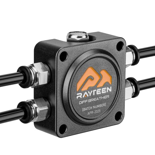 RAYTEEN Differential Breather Kit – High-Flow Axle Vent Air Pressure in Differentials, Transmission, Transfer Case for 4×4 Vehicle, Jeep, Offroad, 4WD - Image 1