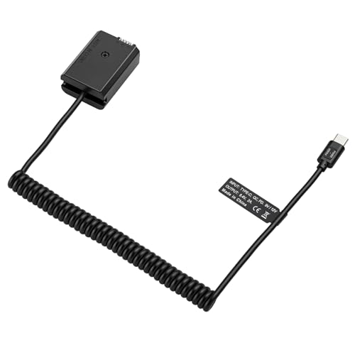 HangTon QC PD 9V USB C to NPFW50 Dummy Battery for Sony ZVE10 A7 A7II A7S A7SII A7R A7R2 A6500 A6300 A6000 A5100 NEX Series Camera - Image 3