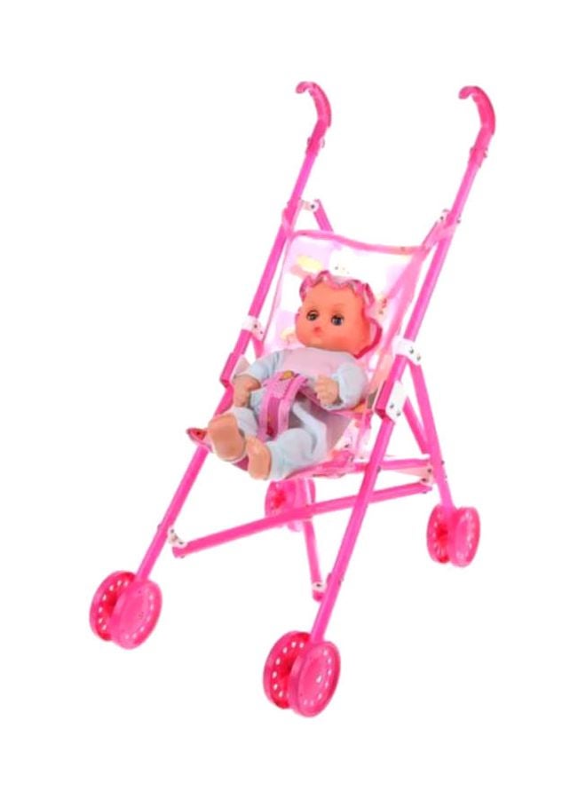 Beauenty Baby Stroller Toy With Doll