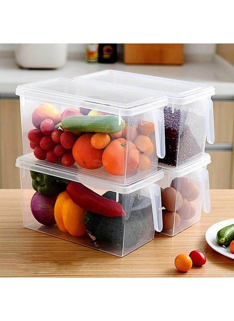 XVIA Fridge Storage Saver Rack Fruit Storage Containers for Fridge Fruit Fresh Keeper Containers with Lids Drain Baskets Bins BPAFree Plastic305X105X 95CM