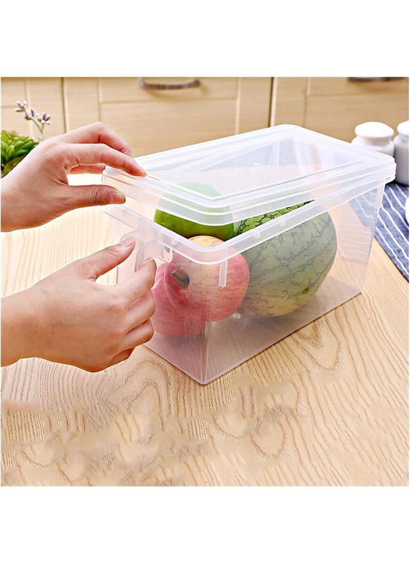 XVIA Fridge Storage Saver Rack Fruit Storage Containers for Fridge Fruit Fresh Keeper Containers with Lids Drain Baskets Bins BPAFree Plastic305X105X 95CM