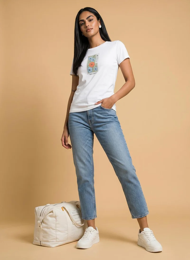 نوبيرو Nobero Women Printed T-shirt for Women