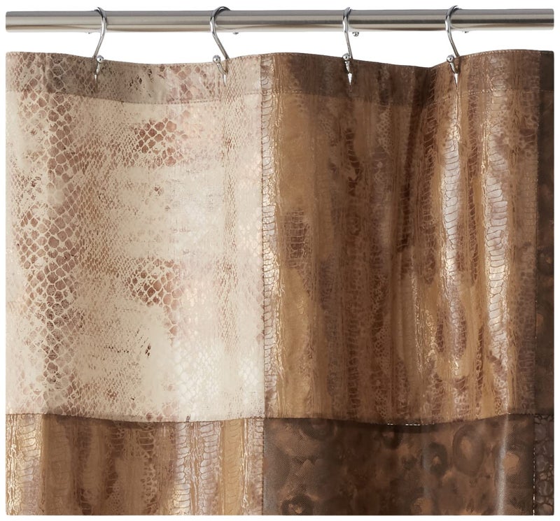 Popular Bath Zambia Collection, Shower Curtain, Chocolate 72.00" x 70.00" - Image 2