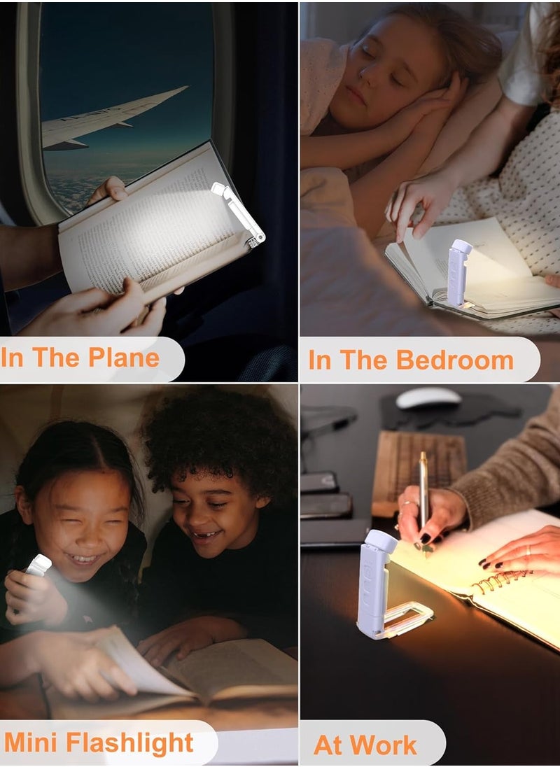 General - Reading Light, Clip on Book Reading Light,Portable Book Light for Reading in Bed, 3 Colors And 5 Brightness Dimmable Eye Care, Rechargeable Book Lamp with 30/60-min Timer for Kids, Night Reading Lover - Image 1