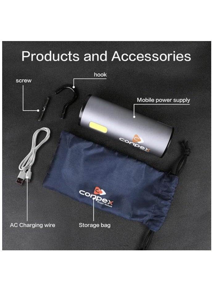 Conpex Multi-functional Portable Power Supply – USB Rechargeable 12W Emergency Light for Camping, Tents & Outdoor Use  - Image 3