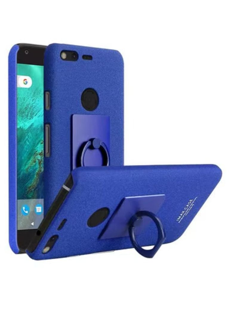 Imak Protective Hard Case for Google Pixel Cowboy Matte Frosted  Cover with Ring Grip (Google Pixel) Blue