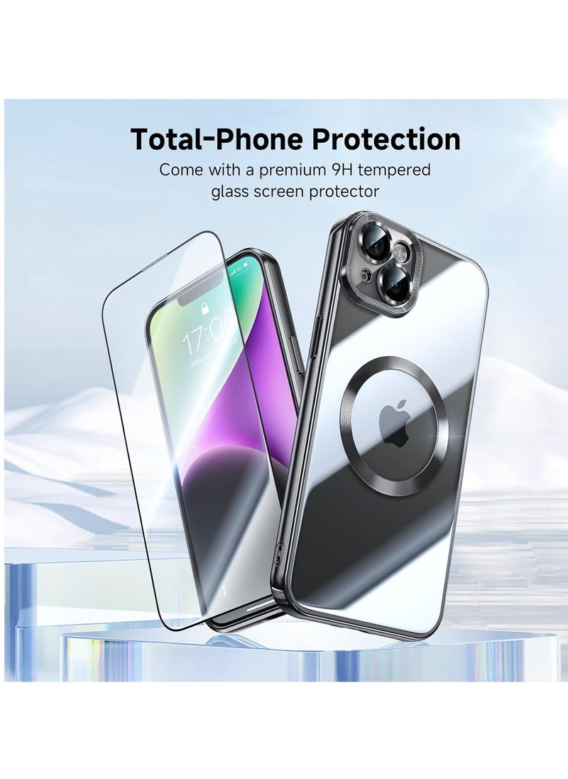 Raxoom Black iPhone 14 Cover â€“ Integrated Camera Lens Guard, Military Grade Drop Protection, TOP N56 Magnets, MagSafe Ready - Image 2