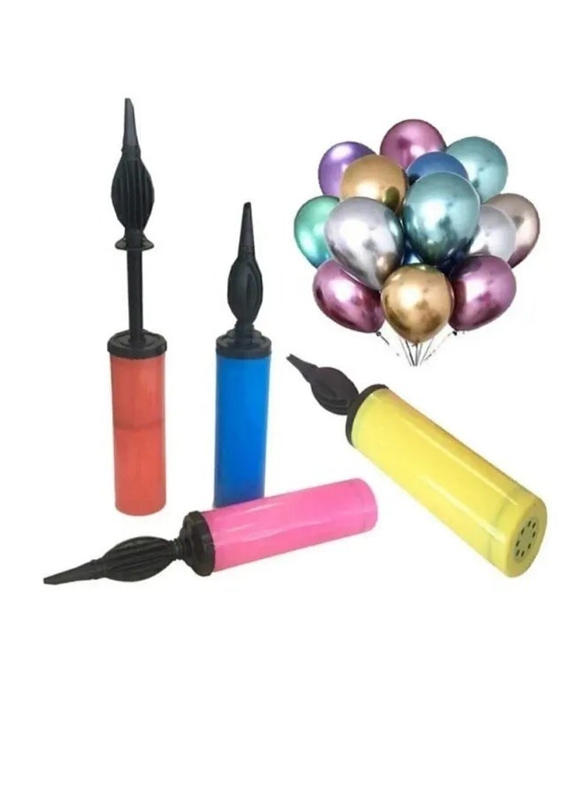 Rally Hand balloon pump with colorful balloons - easy to use and suitable for parties and events - Image 1
