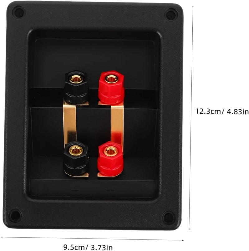 Gatuida 4-Position Speaker Wiring Junction Box HiFi Speaker Connection Terminal for Home Audio for Subwoofer and Amplifier - Image 2