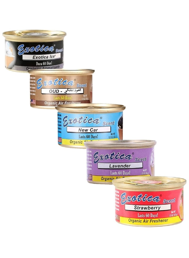 EXOTICA 5-Piece Scented Air Freshener - Image 1