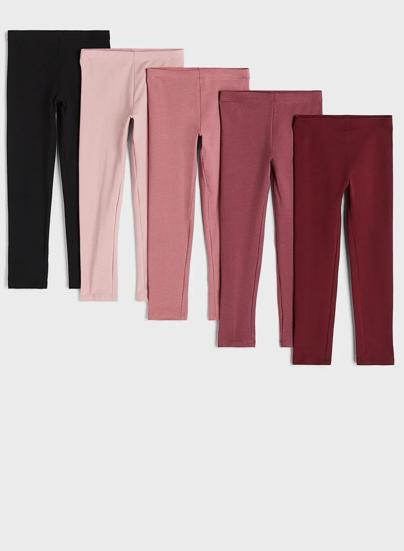 اتش اند ام Kids 5-Pack Jersey Leggings