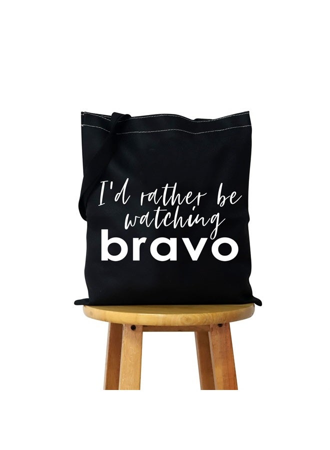 WCGXKO TV Show Inspired Zipper Makeup Bag Travel Bag for Mom Sister Best Friend Wife Aunt (bra black tote) - Image 1