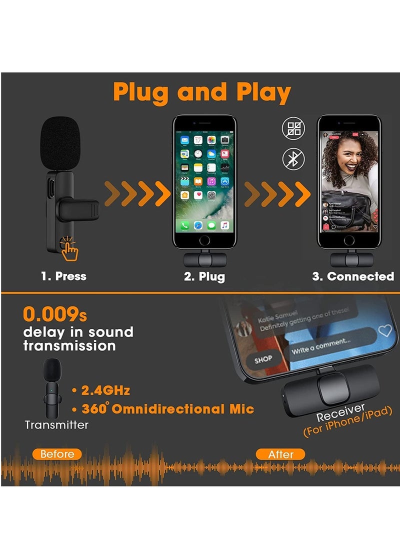 ELTRAZONE "Enhanced Performance: Wireless Lavalier Microphone for iPhone and iPad, Plug-and-Play Convenience"  - Image 4