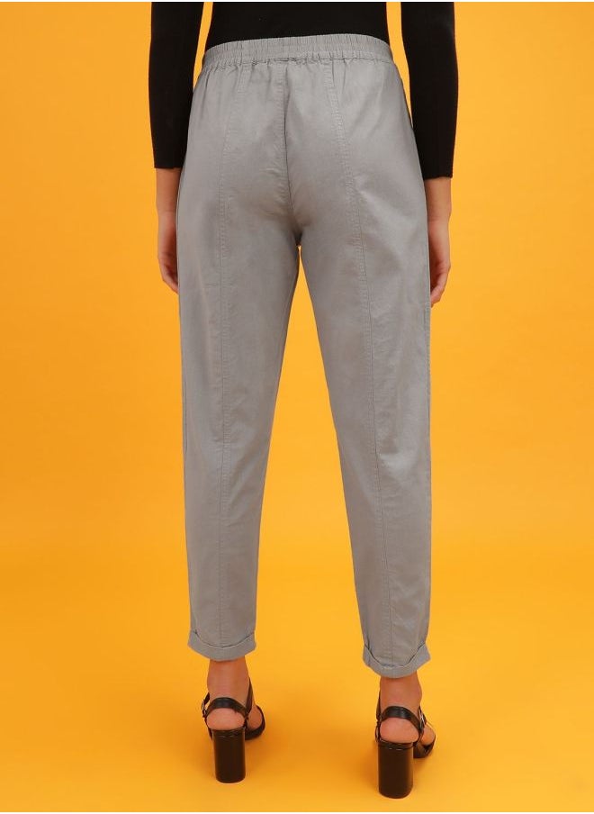 Freehand Women Regular Fit Solid Mid-Rise Pants  - Image 2