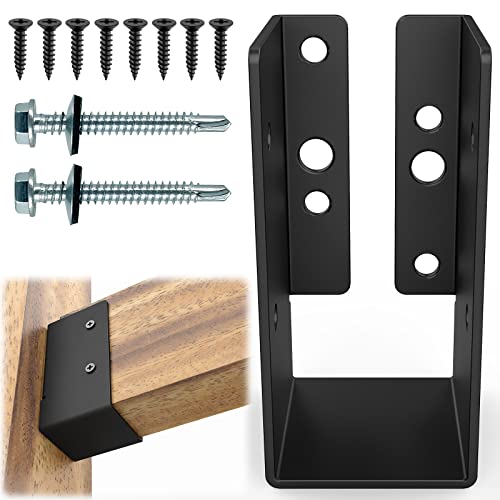 IRONDIY 12 PCS Concealed Joist Hanger,2" x 4"Outdoor Concealed-Flange Hanger,Concealed Face Mount Joist Bracket for 2"x4" Beam ,Swing,Fence - Image 1
