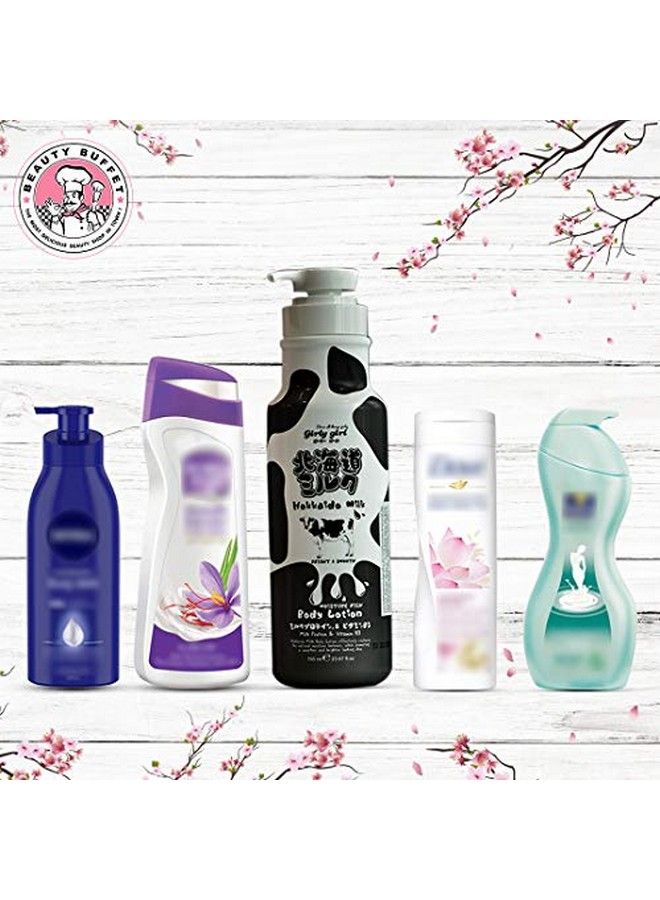 Scentio Girly Girl Hokkaido (Japanese Cream) Milk Moisture Rich (Intensive) Body Lotion 700Ml & Girly Girl Hokkaido Milk Moisture Rich Shower Cream (Moisturizer) 700Ml - Image 3