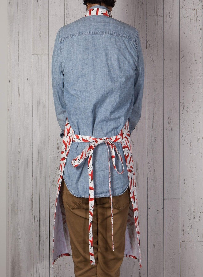 Now Designs Basic Kitchen Chef's Apron, Caliente - 28 x 32 in | Cotton - Image 5
