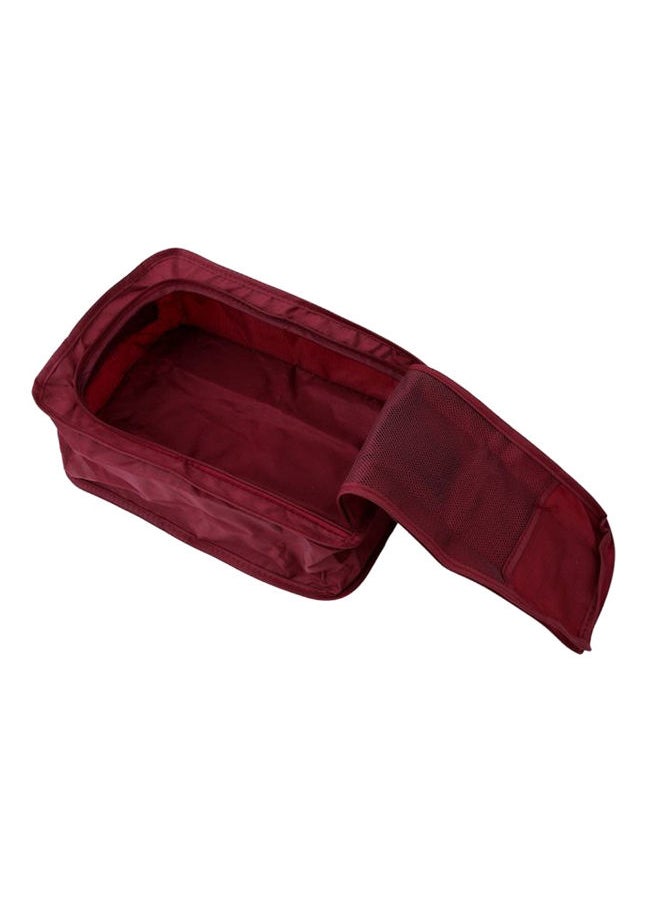 NIBEMINENT Convenience Waterproof Multi-Functional Shoes Organizer Maroon  - Image 2