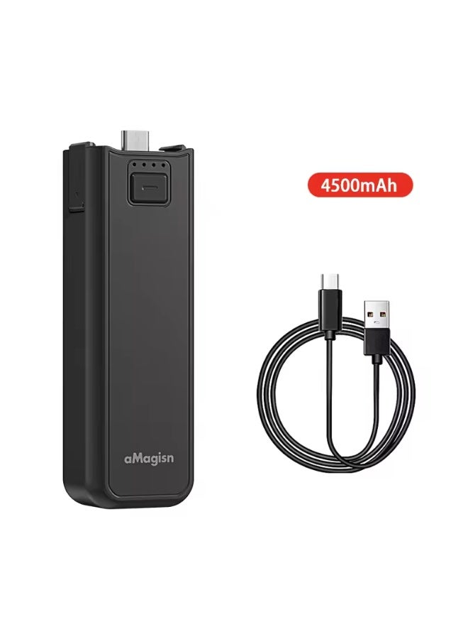 aMagisn مقبض بطارية محمول من aMagisn لشاحن كاميرا DJI Osmo Pocket3 المحمول باليد بسعة 4500 مللي أمبير، ملحقات الشحن - Image 1