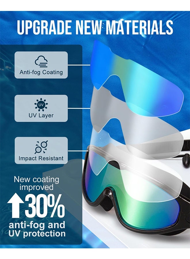 BOFAN Polarized Swimming Goggles Swim Pool Goggles Anti Fog Anti UV No Leakage Clear Vision for Men Women Adults Teenagers - Image 2