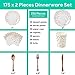 JOLLY PARTY White and Rose Gold Party Supplies 350 PCS Disposable Dinnerware Set White Paper Plates Napkins Cups Gold Plastic Forks Knives Spoon for Graduation Birthday Thanksgiving Cocktail Party - Image 2