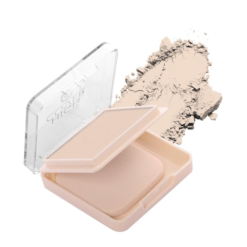 COLORS QUEEN Colors Queen High Coverage Matte Finish Compact powder with SPF Non Oily Matte Look Evens Out Complexion Blends Effortlessly Compact Powder for Women 07 Cream Beige 20 G - Image 1