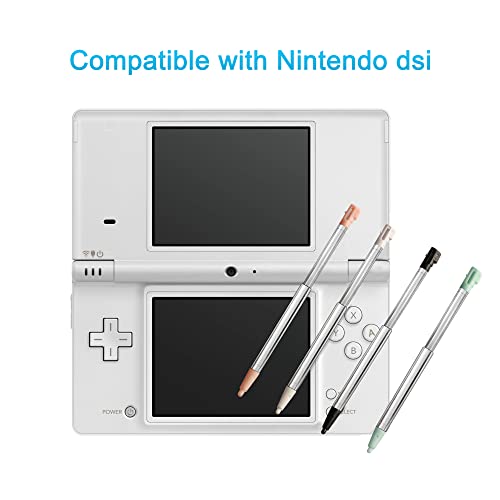 Xahpower DSi Stylus Pen, Metal Retractable Replacement Stylus Compatible with Nintendo DSi, 4in1 Combo Touch Styli Pen Set Multi Color for NDSi - Image 2