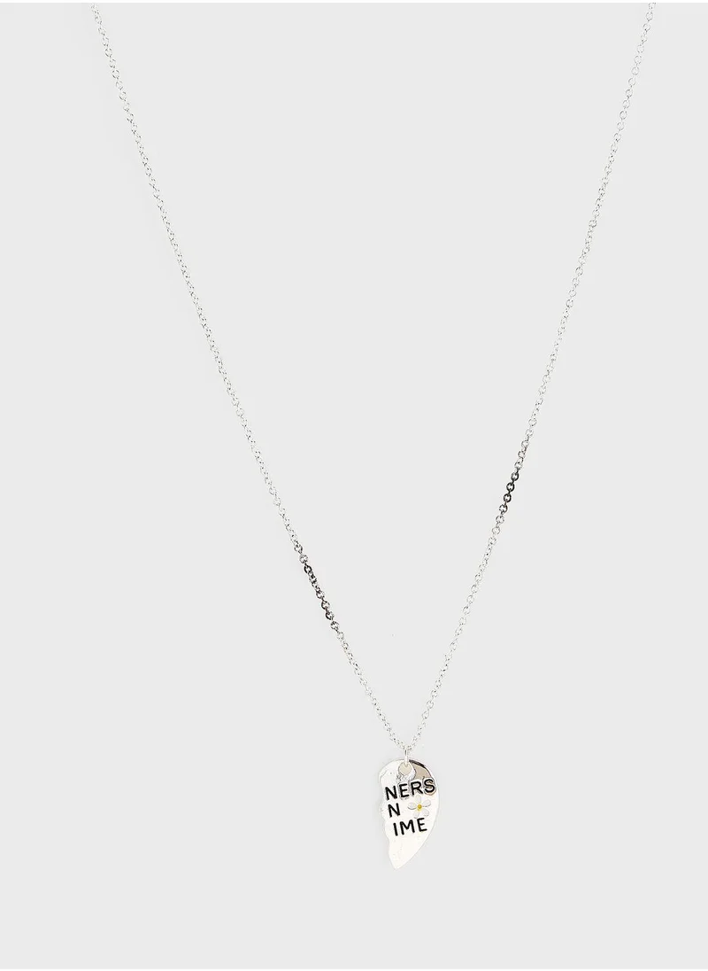 Claires Kids 2 Pack Heart Pendant Necklace