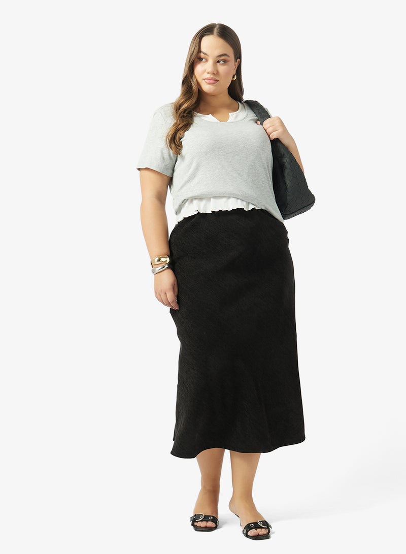 Ella Plus Plus size A-line Skirt - Image 2