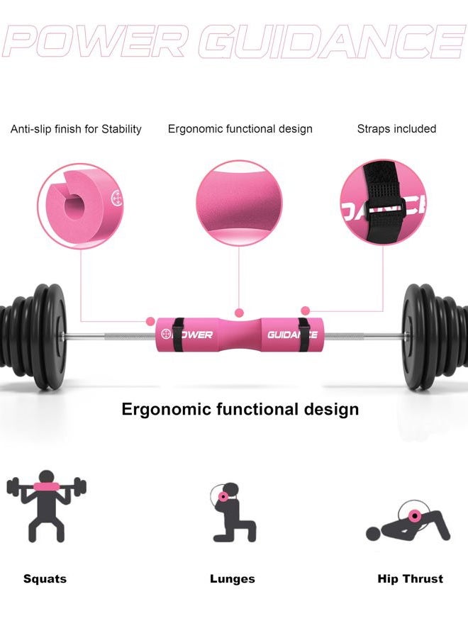 POWER GUIDANCE Barbell Squat Pad - Neck & Shoulder Protective Pad - Great for Squats, Lunges, Hip Thrusts, Weight Lifting & More - Fit Standard and Olympic Bars Perfectly - Image 2