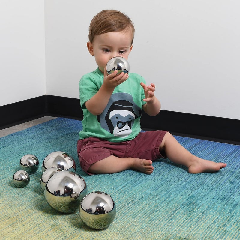 TickiT TickiT Sensory Reflective Sound Balls - Set of 7 - Multi-sensory Toy for Babies  Toddlers - Resource for Special Educational Needs - Image 4