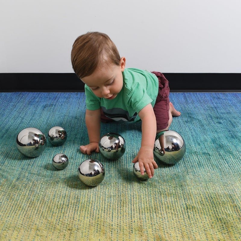TickiT TickiT Sensory Reflective Sound Balls - Set of 7 - Multi-sensory Toy for Babies  Toddlers - Resource for Special Educational Needs - Image 5