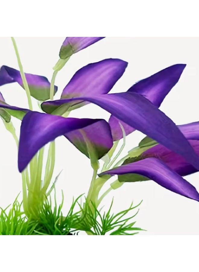 OASIS-TH Aquarium Decorations Lifelike Plastic Decor Fish Tank Plants,Used for Household and Office Aquarium Simulation Plastic Hydroponic Plants - Image 2