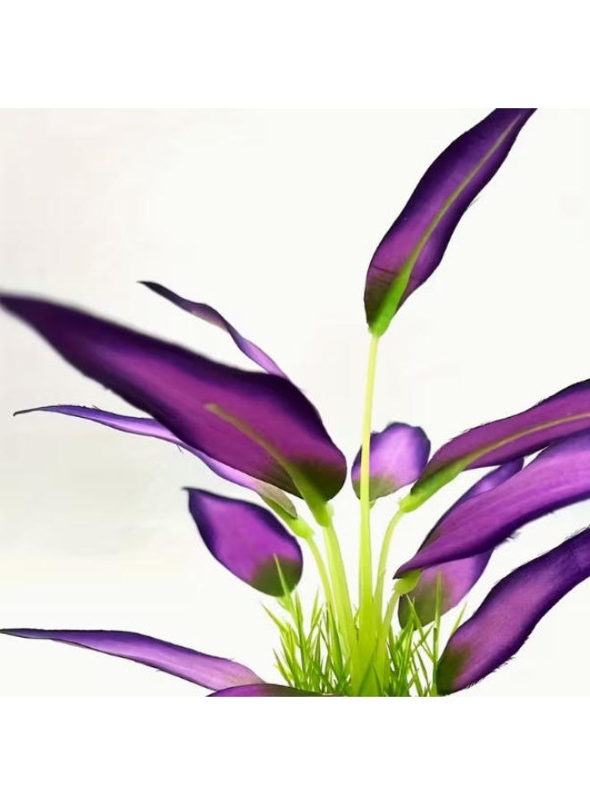 OASIS-TH Aquarium Decorations Lifelike Plastic Decor Fish Tank Plants,Used for Household and Office Aquarium Simulation Plastic Hydroponic Plants - Image 3