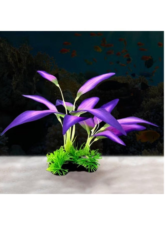 OASIS-TH Aquarium Decorations Lifelike Plastic Decor Fish Tank Plants,Used for Household and Office Aquarium Simulation Plastic Hydroponic Plants - Image 1
