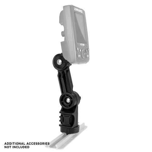 YakAttack Lowrance Fish Finder Mount with LockNLoad Mounting System | Compatible with Elite & Hook Series | Track Mounted Kayak Accessory | Fits GearTrac, MightyMount & More | Made in USA - Image 3