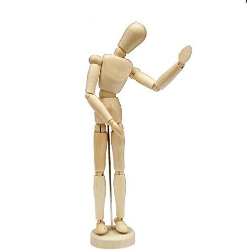 HSOMiD Flexible Moveable Wooden Artists 12 Inches for Sketching Drawing Painting Home Office Desk Decoration - 1 Set - Image 5