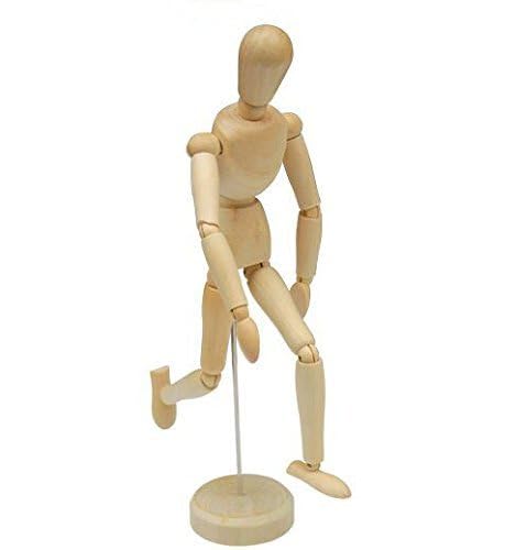 HSOMiD Flexible Moveable Wooden Artists 12 Inches for Sketching Drawing Painting Home Office Desk Decoration - 1 Set - Image 3