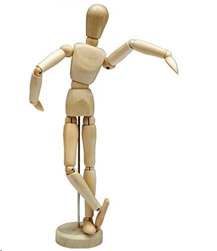 HSOMiD Flexible Moveable Wooden Artists 12 Inches for Sketching Drawing Painting Home Office Desk Decoration - 1 Set - Image 4
