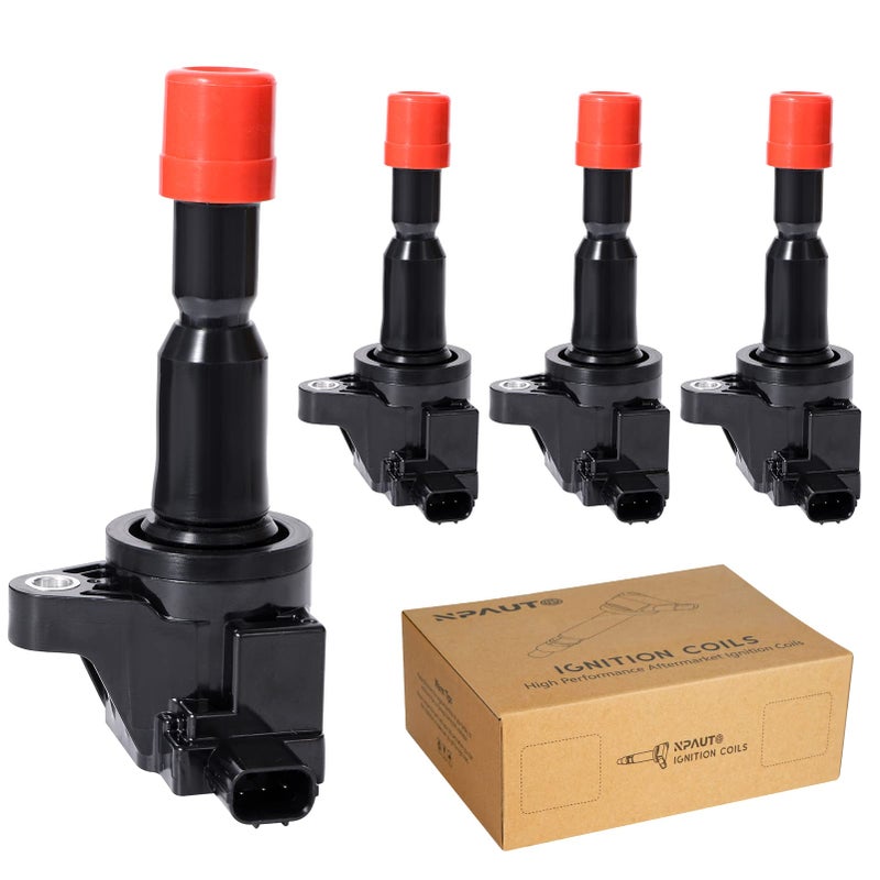 NPAUTO Ignition Coil Pack Compatible with 2007 2008 Honda Fit 15L 15 L4 Hatchback UF581 C1578 Set of 4