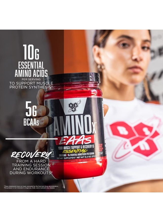 BSN Amino X EAAs, Muscle Recovery & Endurance, 10g Essential Amino Acids, 5g BCAAs, Zero Sugar, Caffeine Free, Strawberry Dragonfruit, 13.2oz, 25 Servings - Image 3