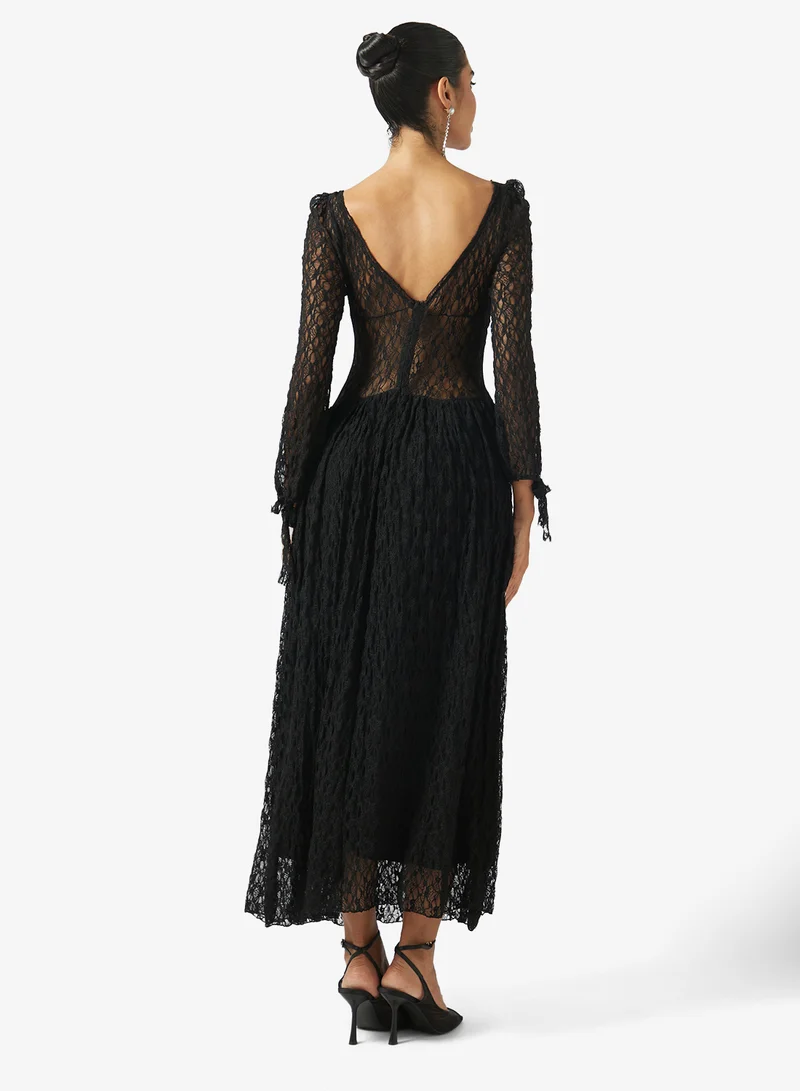 Ella Limited Edition  A-line Dress With Mock Corset for Women | Best Price UAE