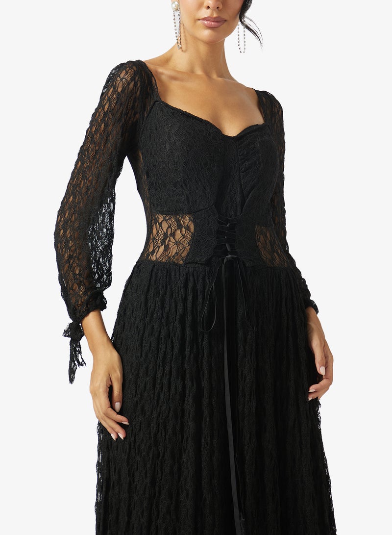 Ella Limited Edition A-line Dress With Mock Corset - Image 3