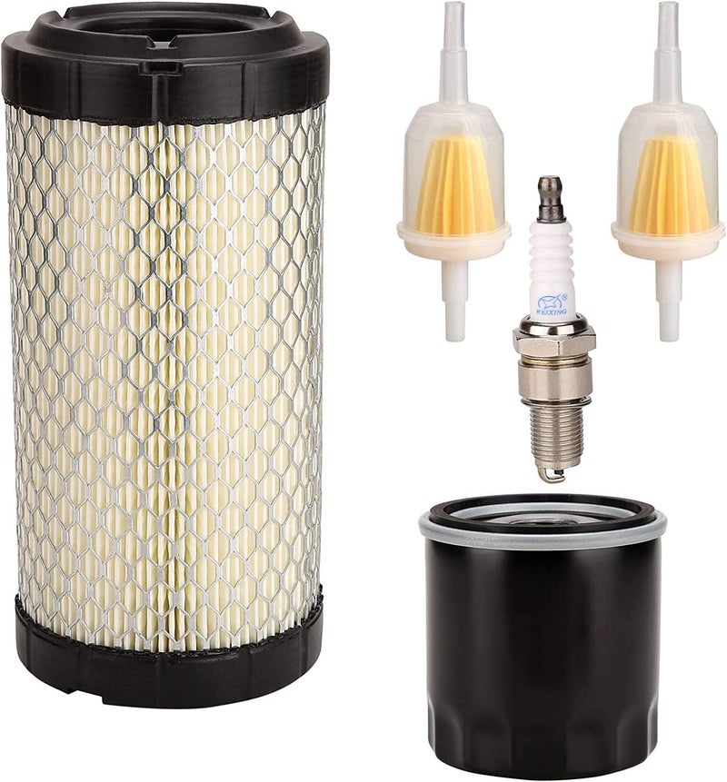 10L0L Golf Cart Tune Up Kit for Club Car Precedent 2004-UP with Kawasaki Engine, Includes Air Oil Fuel Filter 102558201, 1016467, 102003201, Spark Plug BPR2ES - Image 4